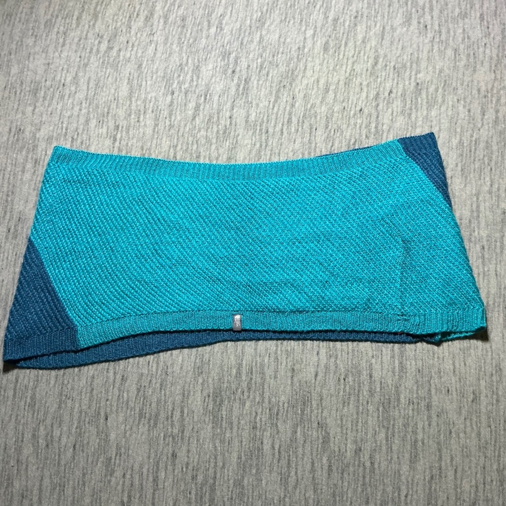 The North Face Dipsea Cover It Neck Gaiter Blue Teal Colorblock Headband NWT